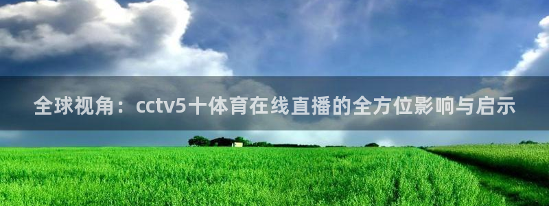 全球视角：cctv5十体育在线直播的全方位影响与启示