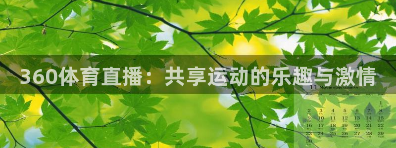 360体育直播：共享运动的乐趣与激情